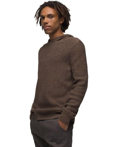 Prana North Loop Hooded Sweater - Brown