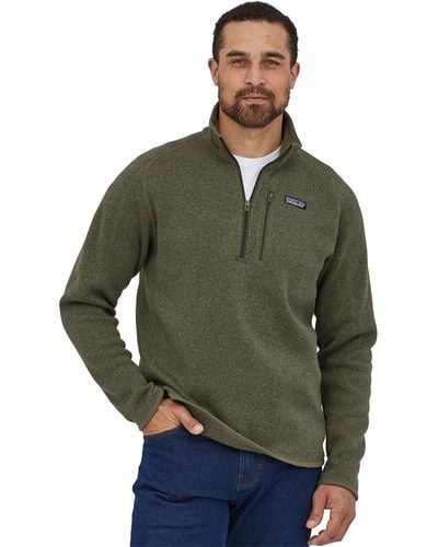 Patagonia Better Sweater 1/4-Zip Fleece Jacket - Green