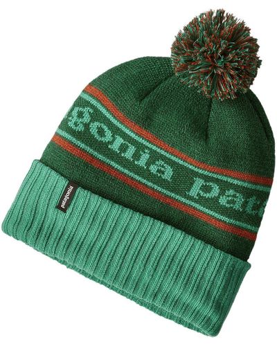 Patagonia Powder Town Beanie Park Stripe/Beryl - Green