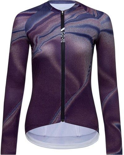 Gore Wear Torrent Long Sleeve Jersey - Purple