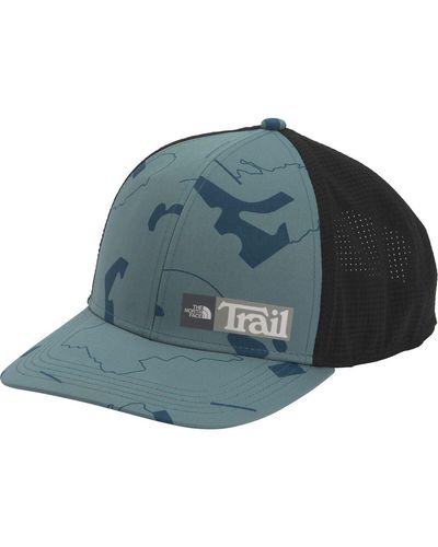 The North Face Trail Trucker 2.0 Hat Goblin Trail Marker Print - Blue