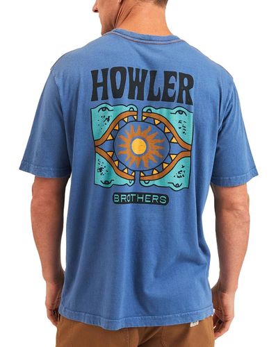 Howler Brothers Cotton Pocket T-shirt - Blue