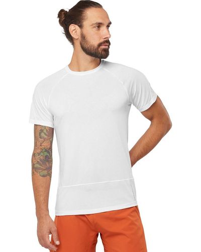 Salomon Cross Run Short-Sleeve T-Shirt - White