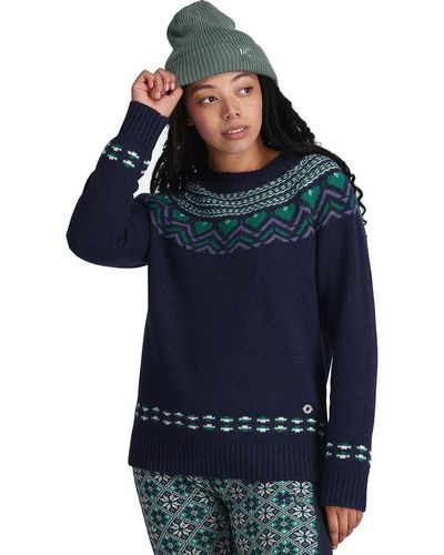 Kari Traa Sundve Long-Sleeve Sweater - Blue