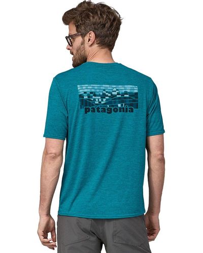Patagonia Capilene Cool Daily Graphic Short-Sleeve Shirt - Blue