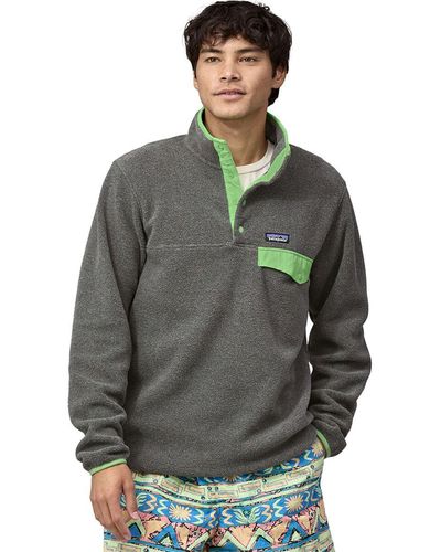 Patagonia Lightweight Synchilla Snap-T Fleece Pullover - Gray