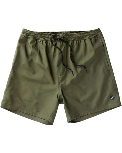 Outerknown Nomadic Volley Swim Trunk - Green