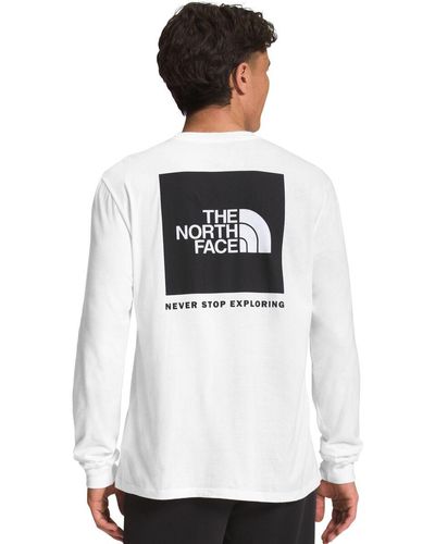 The North Face Long-Sleeve Box Nse T-Shirt - White