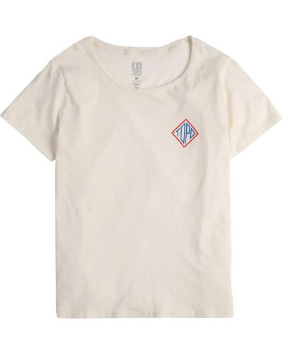 Topo Small Diamond Short-Sleeve T-Shirt - Natural