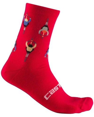 Castelli Aperitivo 15 Sock - Red