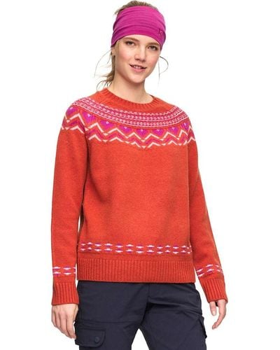 Kari Traa Sundve Long-Sleeve Sweater - Red