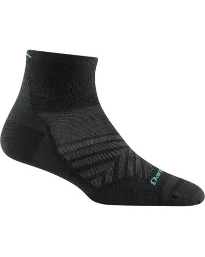 Darn Tough Run 1/4 Ultra-Lightweight Sock - Black