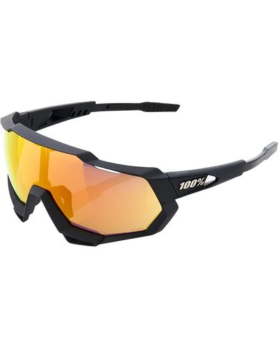 100% Speedtrap Sunglasses Soft Tact - Black
