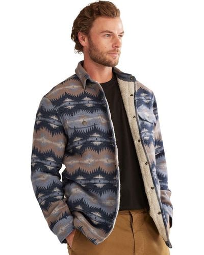 Pendleton Sherpa Lined Shirt Jacket - Gray