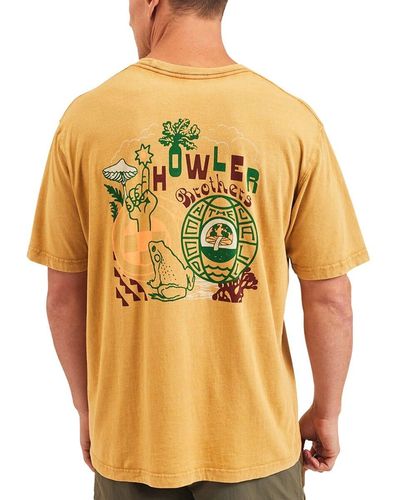 Howler Brothers Cotton T-Shirt - Yellow