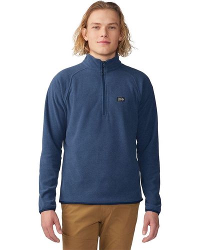 Mountain Hardwear Microchill 1/4-zip Pullover - Blue