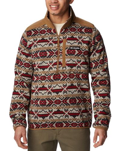 Columbia Sweater Weather Ii Printed 1/2-Zip Fleece - Brown