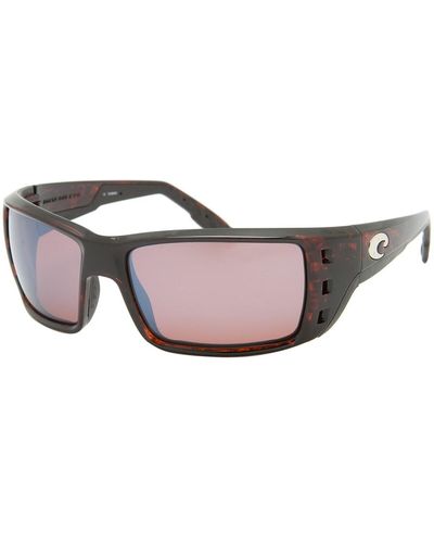 Costa Permit 580G Polarized Sunglasses Shiny Tortoise/ Mirror - Multicolor