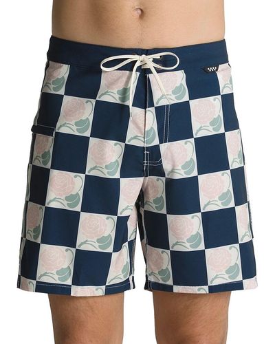 Vans The Daily Check 17in Board Short - Blue