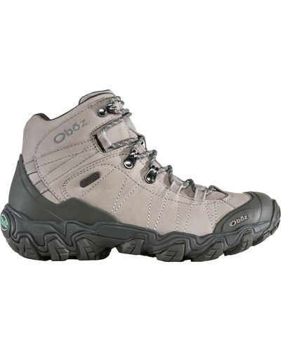 Obōz Bridger Mid B-Dry Wide Hiking Boot - Gray