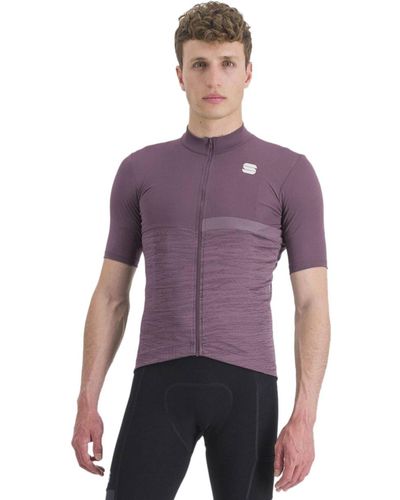 Sportful Giara Short-Sleeve Jersey - Purple