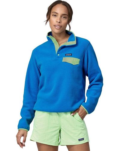 Patagonia Synchilla Lightweight Snap-t Fleece Pullover - Blue
