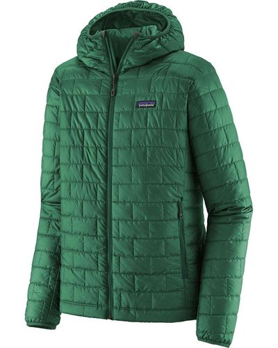Patagonia Nano Puff Hooded Insulated Jacket - Green