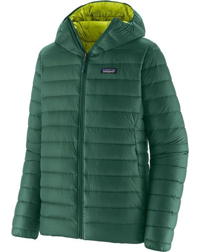 Patagonia Down Sweater Hooded Jacket - Green