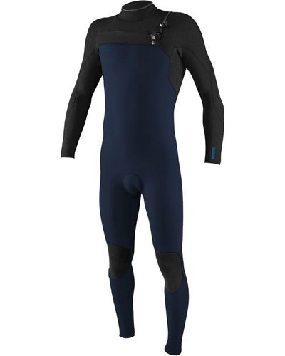 O'neill Sportswear Hyperfreak 4/3+mm Chest-zip Full Wetsuit - Blue