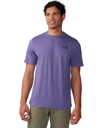 Mountain Hardwear Mhw Back Logo Short-Sleeve T-Shirt - Purple