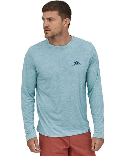 Patagonia Capilene Cool Daily Graphic Long-Sleeve Shirt - Blue