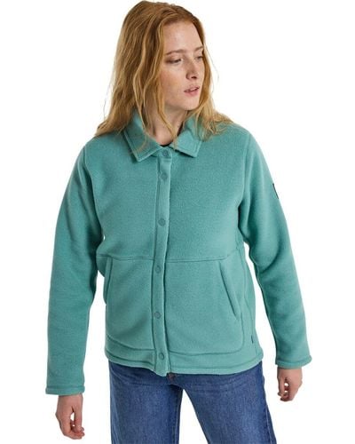 Burton Cinder Fleece Snap Shirt - Green