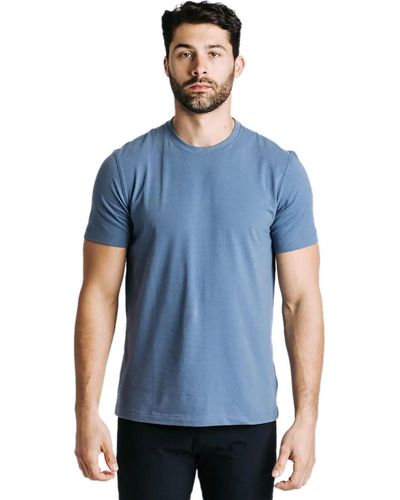 Western Rise X Cotton T-Shirt - Blue