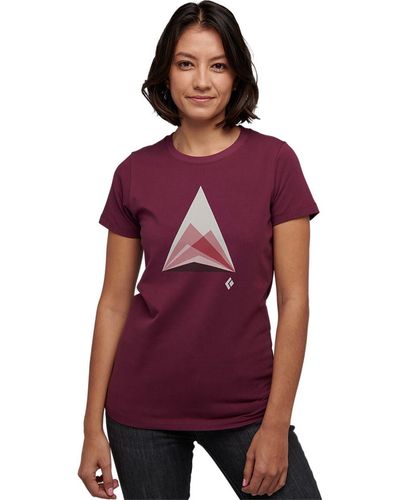 Black Diamond Diamond Mountain Transparency T-Shirt - Purple