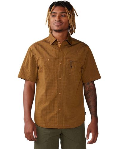 Mountain Hardwear Stryder Short-Sleeve Shirt - Brown