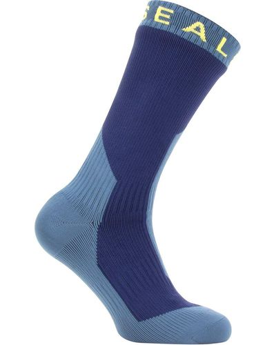 SealSkinz Waterproof Extreme Cold Weather Mid Length Sock - Blue