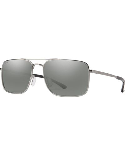 Smith Outcome Polarized Sunglasses Matte/Polarized Platinum Mirror - Gray