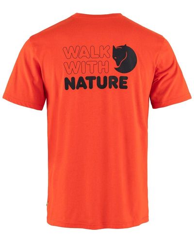 Fjallraven Walk With Nature T-shirt - Red