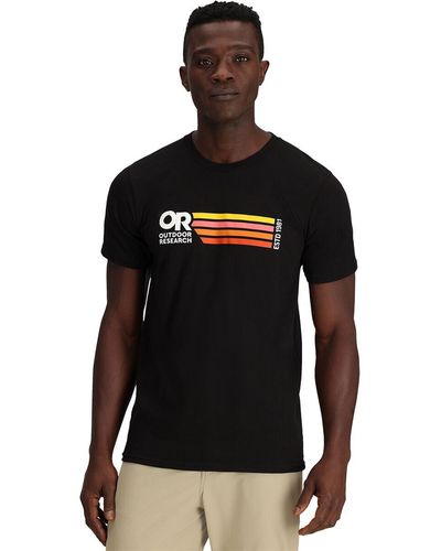 Outdoor Research Quadrise Senior Logo T-Shirt - Black