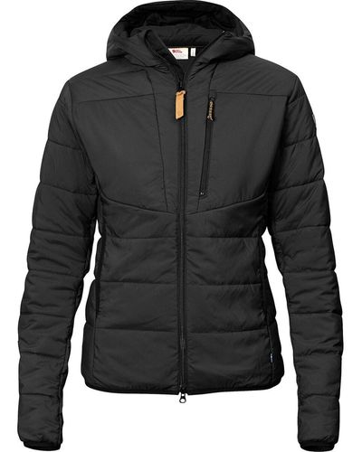 Fjallraven Keb Loft Insulated Hooded Jacket - Black