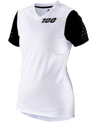100% Ridecamp Short-Sleeve Jersey - White
