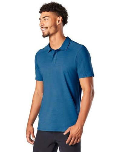 Smartwool Short-Sleeve Polo Shirt - Blue