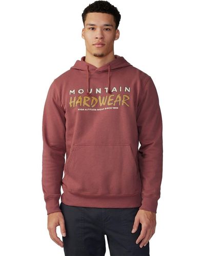 Mountain Hardwear 90S Mhw Logo Pullover Hoodie - Red