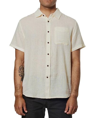 Katin Alan Solid Short-sleeve Shirt - Natural