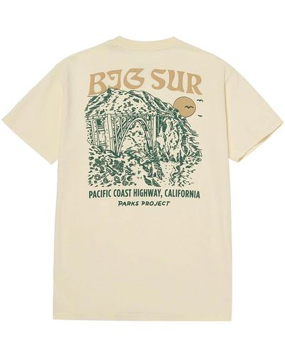 Parks Project Big Sur Bridges Puff Print Pocket T-Shirt - Natural