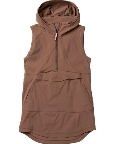 INDYEVA Cangur Pullover Hood Vest - Brown
