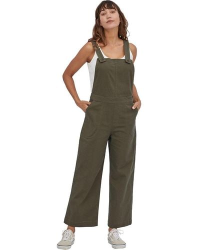 Patagonia Stand Up Cropped Overalls - Green