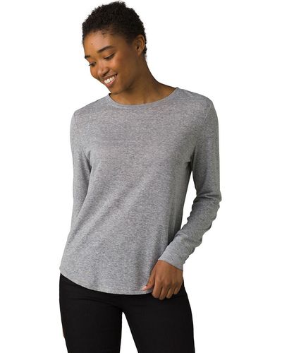 Prana Cozy Up Long-sleeve T-shirt - Gray