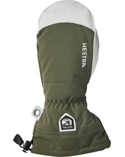 Hestra Army Leather Heli Mitten - Green