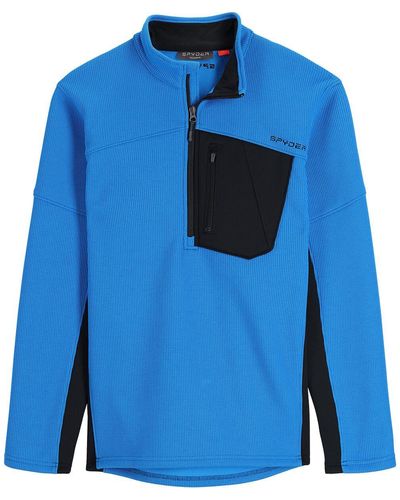 Spyder Bandit Half-Zip Sweater - Blue